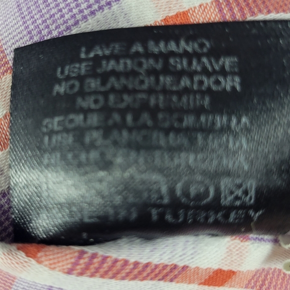 Bogosse Men's Trinita Long Sleeve Button Up Shirt Purple Plaid size 4 = Large - Picture 9 of 10